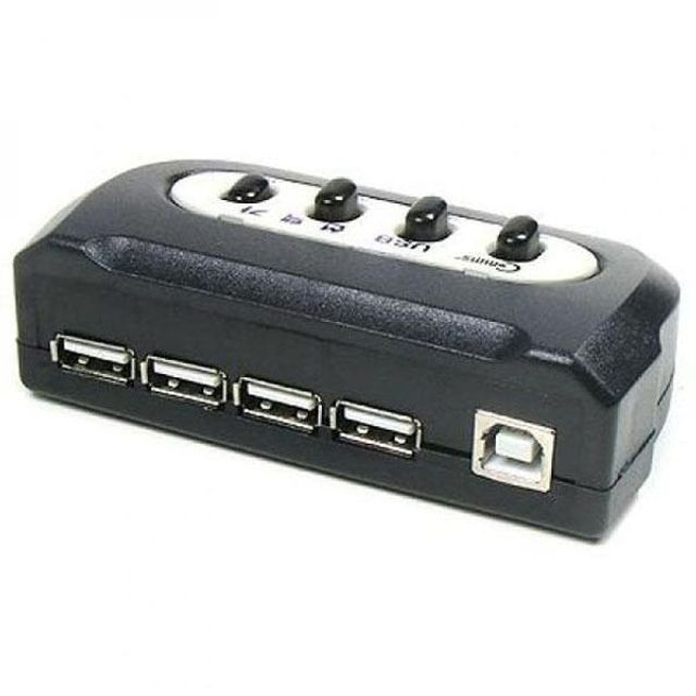USB A 수동 선택기 USB B 출력 공유기 허브 분배기