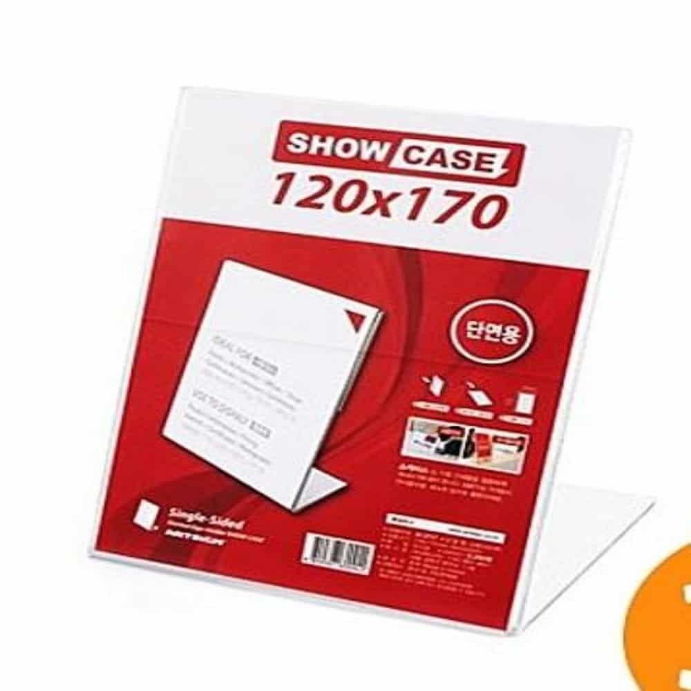 단면 쇼케이스 20x170mm 3개 사인스탠드 전시스탠드