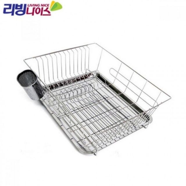 스텐식기건조대 리빙 나이스 식기 스텐 1단 건조대