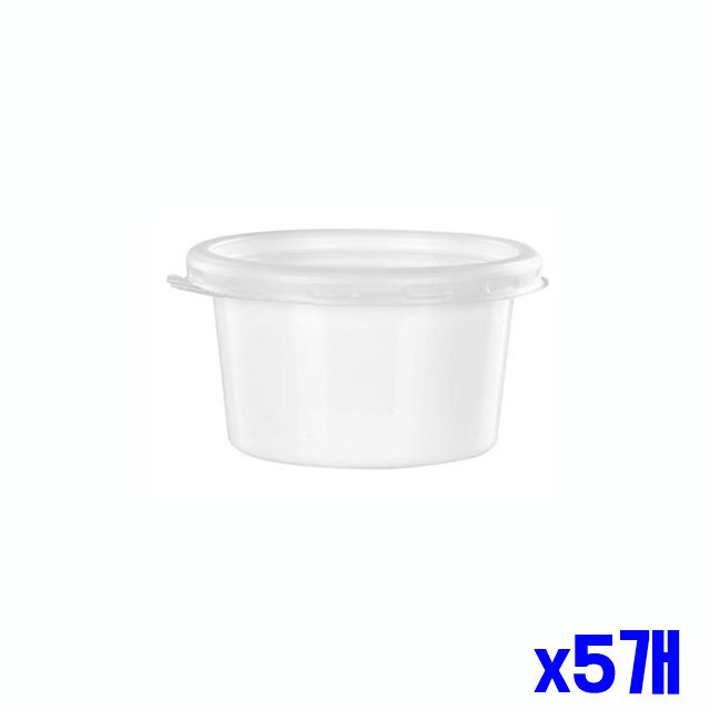 일회용 x5개 100set 용기 일회용소스용기 80ml 소스컵