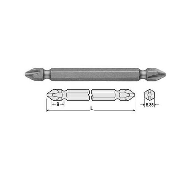 27295 6.35mm 드라이버비트 B43 3x150mm