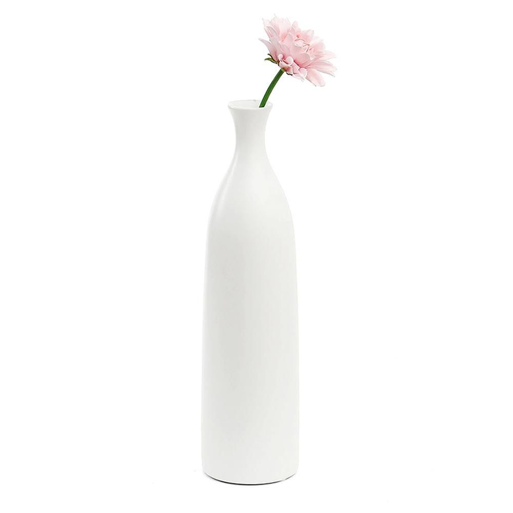 도자기 꽃병 46.5cm 화이트 논슬립패드 오브제 선물