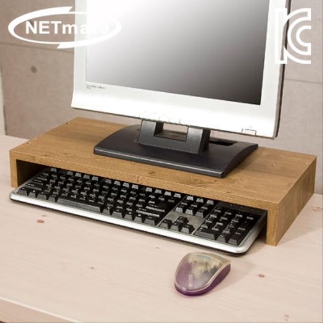 NETmate 1단 모니터 받침대 (엔틱)