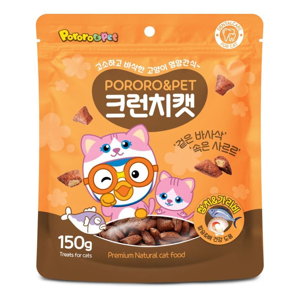 뽀로로 크런치캣 150g 참치+가리비 x 6개 1박스