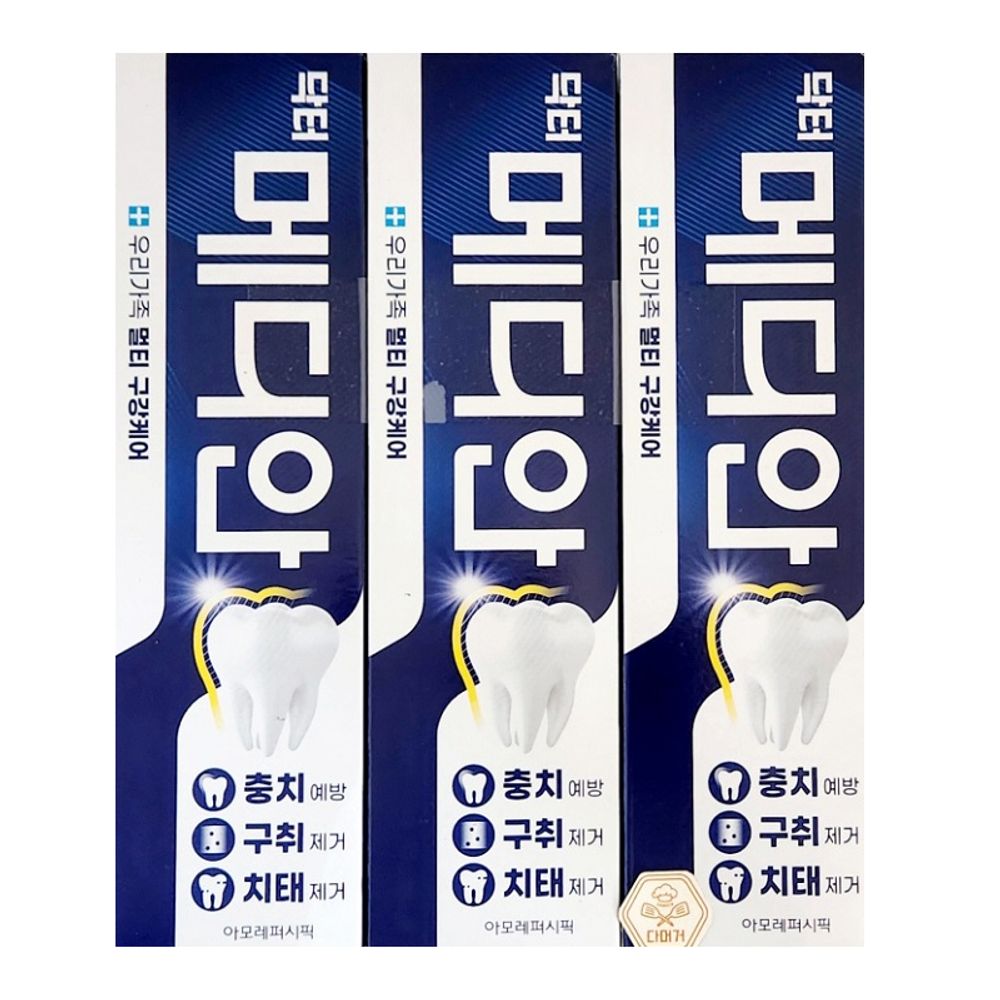 닥터 메디안 치약 3개입x2 치과 수준 구강케어 홈케어