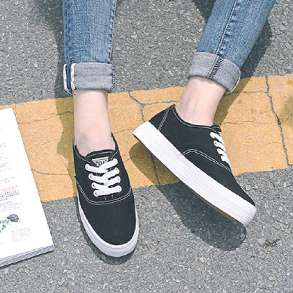 기본 여성 스니커즈 신발 운동화 단화 캐주얼화 2색