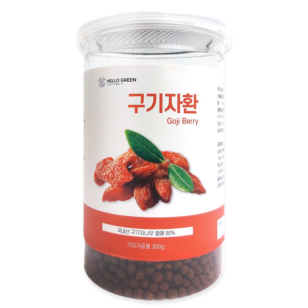 헬로우그린 국산 청양 구기자환 300g(통) 고지베리