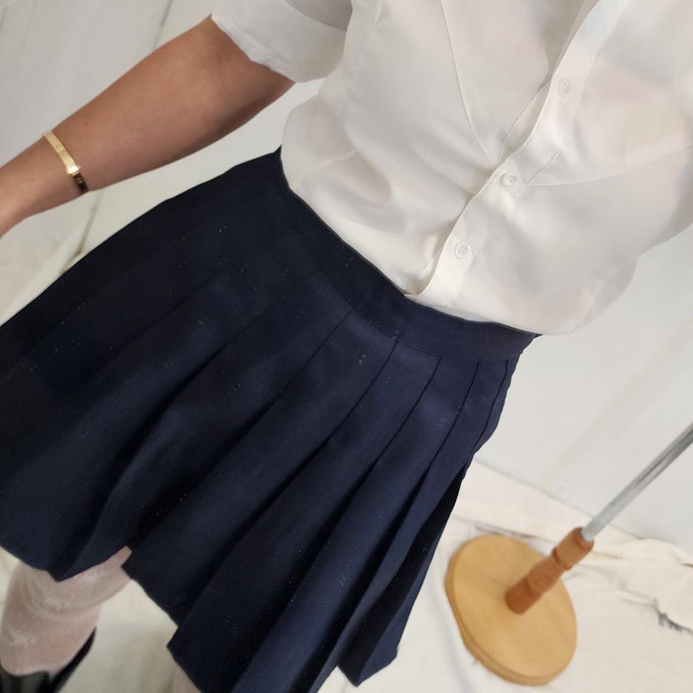 치마 데일리룩 스커트 플레어 주름 여성