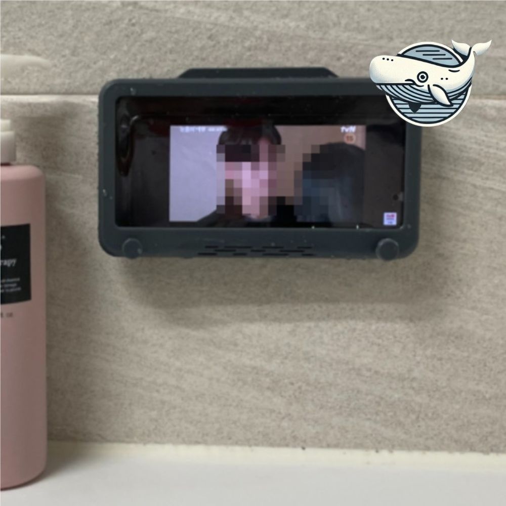 회전형 벽 부착 핸드폰 거치대 그레이 색상