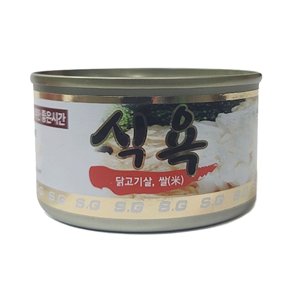 식욕 닭고기살 쌀 100g X24개 강아지 애견 간식캔