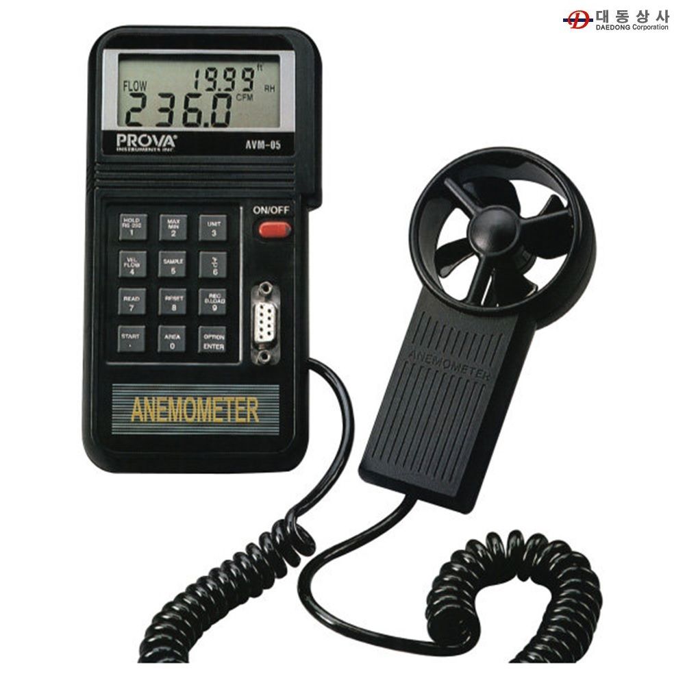 디지털 풍속풍량계 TES-AVM05 0.0~45.0m/s 공조기기외