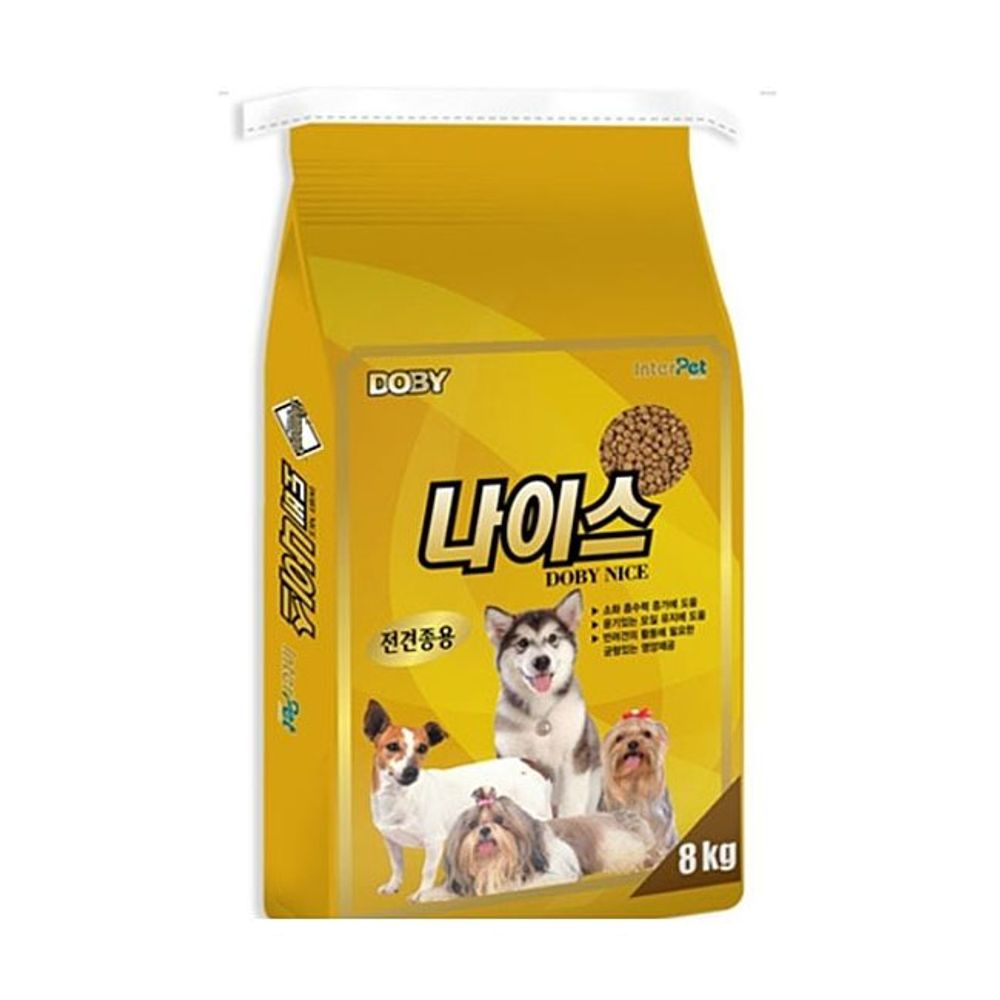 도비 나이스 8kg 강아지 애견 사료 개 밥