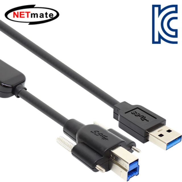 강원전자 넷메이트 USB3.0 AM-BM(Lock) 리피터 5m