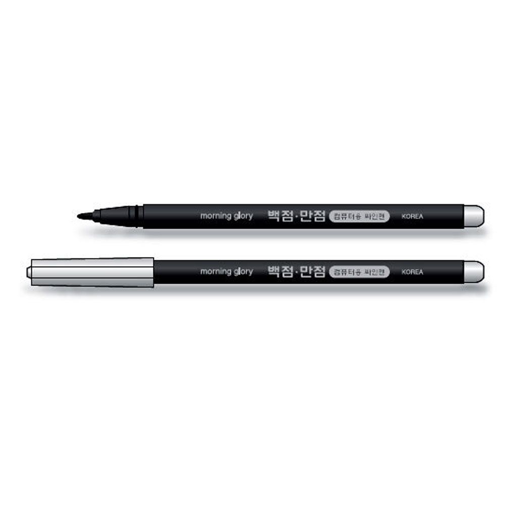 아이티알,NE 백점만점 컴퓨터용 싸인펜 단면 12입X2개 OMR 사인펜