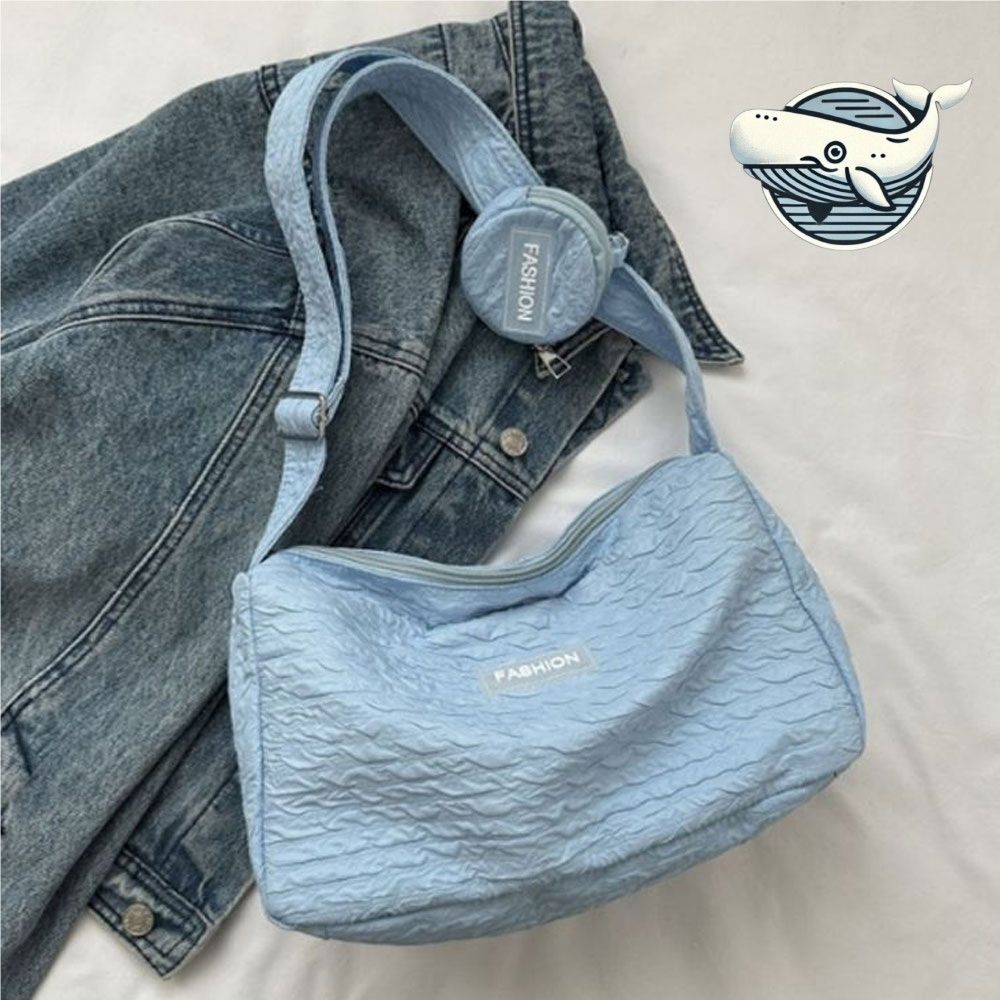세련된 주름 숄더백 미니파우치 세트 데일리