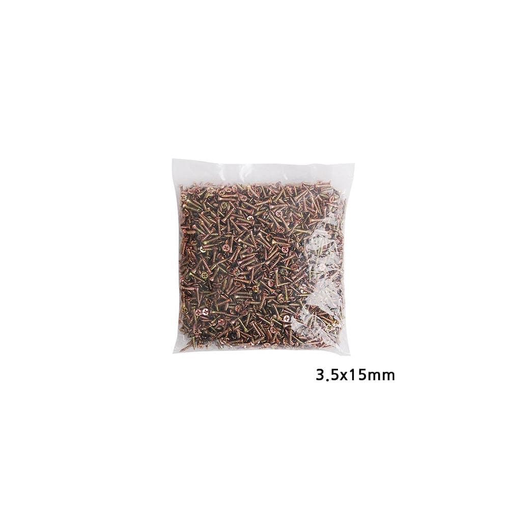 2000 개입 피스 15mm 나사못 천연색 길이 3.5mm