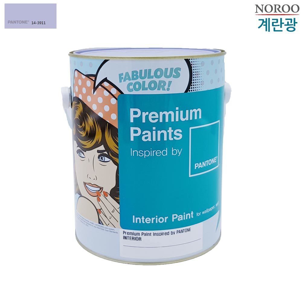 팬톤 내부용 계란광 수성페인트 보라 4L 보라14-3911