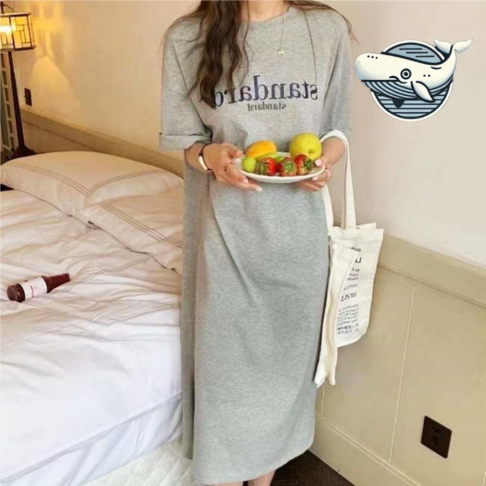 여름 시원한 루즈핏 롱 티셔츠 편안한 데일리