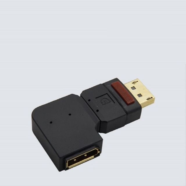 디스플레이포트 연장젠더 우향꺾임 꺽임 DisplayPort