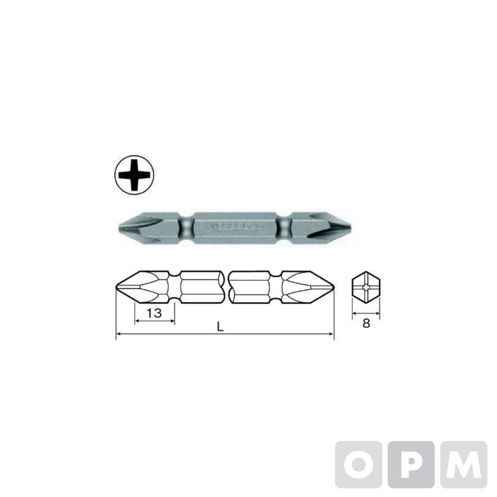 드라이버비트/(+)2x8.0x65mm(+) 10EA