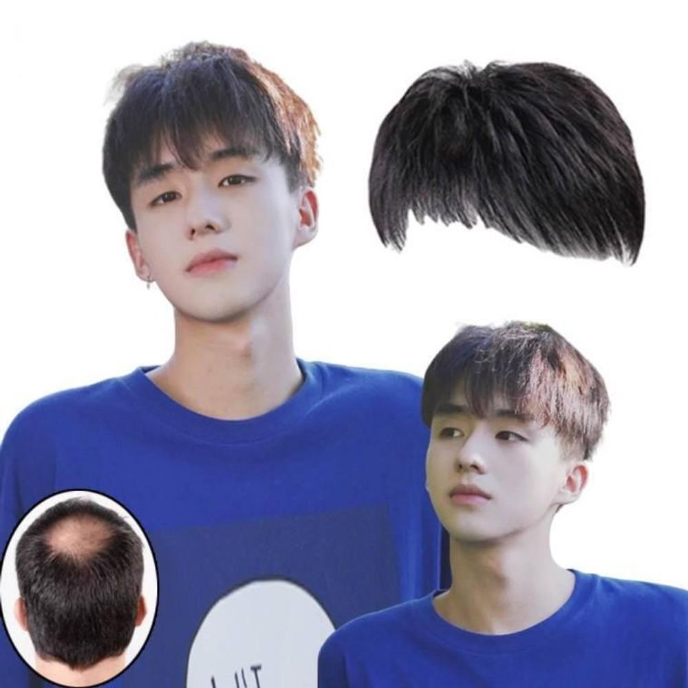 남자 정수리 커버 풍성한 앞머리 패션남성 탑헤어