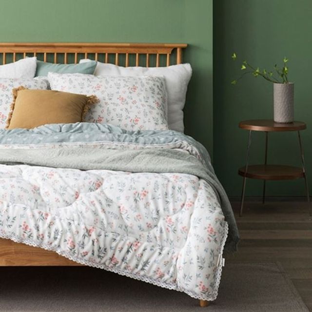 BEDCOVER 아델 밍크 차렵 Q 플라워 이불 P00000TT 플