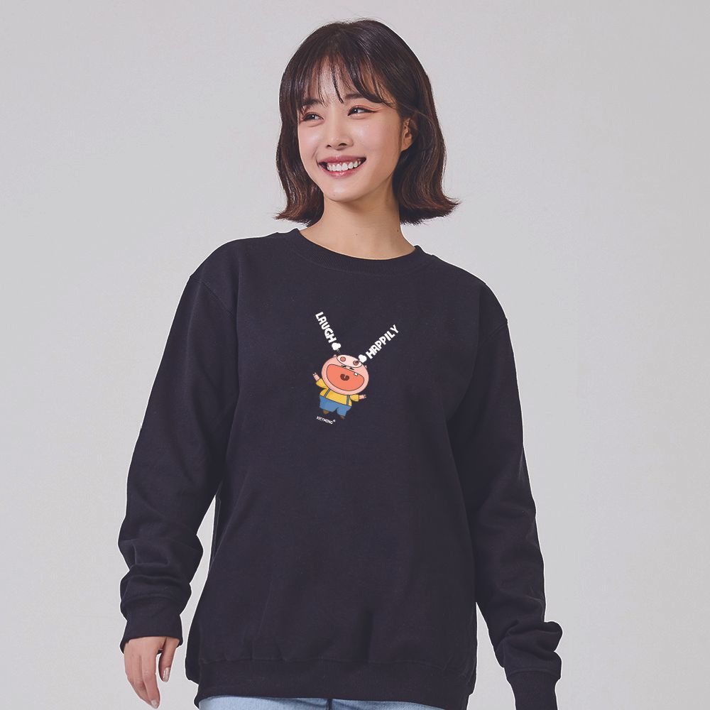 키밍 돼지 PIG 해피 맨투맨 후드티 기본