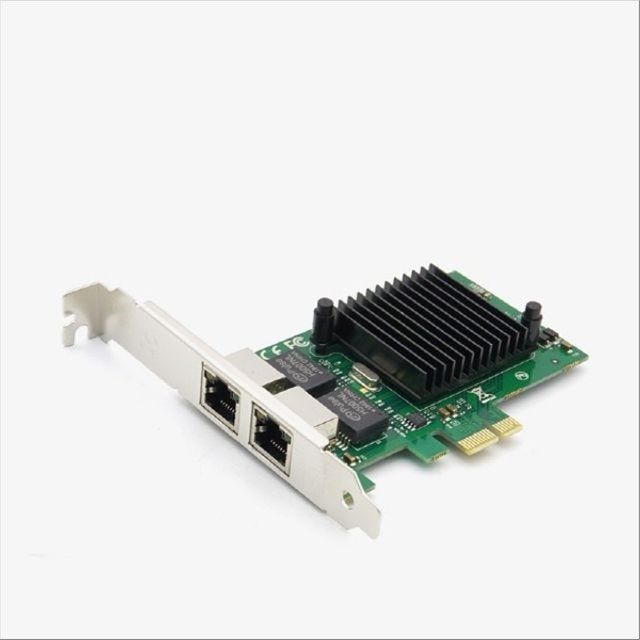 랜카드 기가비트 PCIe 타입 듀얼 RJ45 2포트 10 100