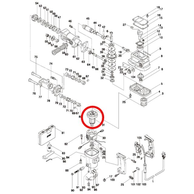 계양부품 아마추어(회전자) PHD-38(31)KH-40 30022