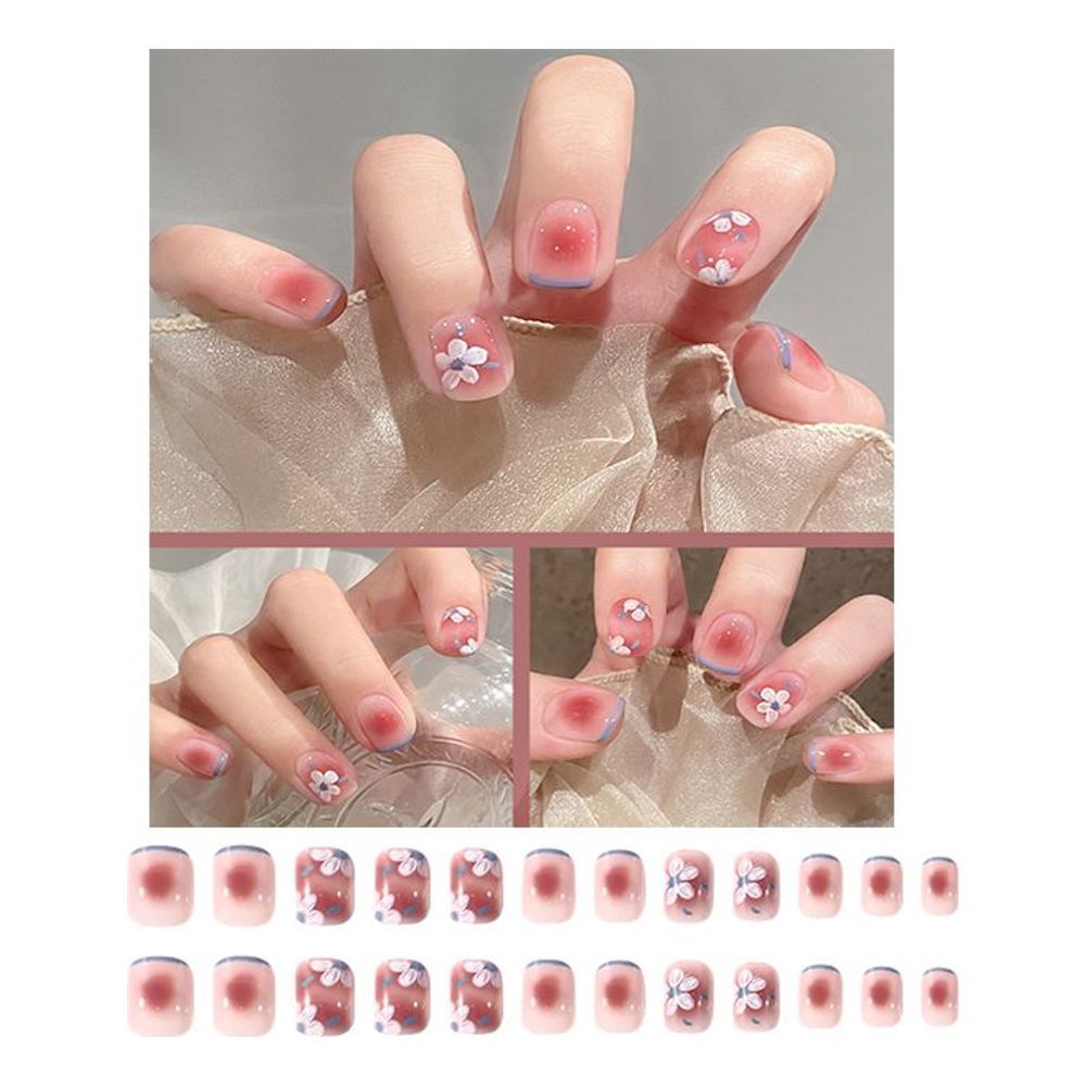 반복가능 모음 손톱아트 기본 24pcs 데이 네일스티커