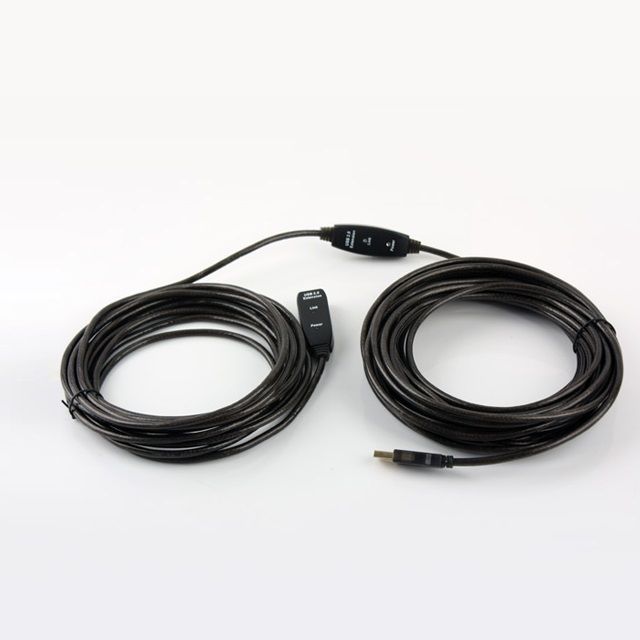 USB 2.0 리피터 연장케이블 15M 골드 커넥터