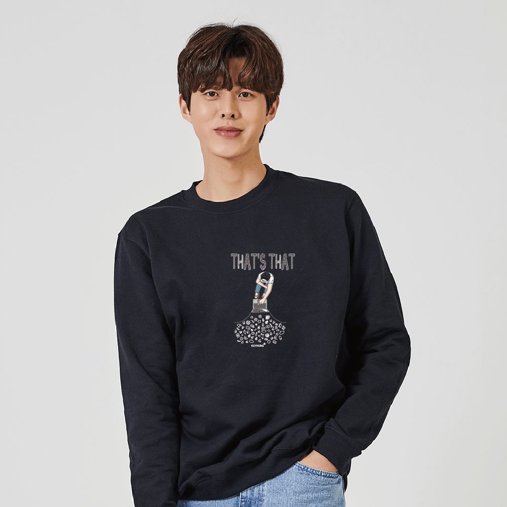 키밍 재택근무 인터넷서핑 캐주얼맨투맨 사회적운동