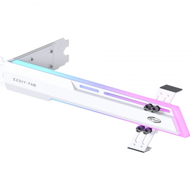 ARGB 알루미늄 그래픽카드 지지대 화이트 EZDIY-FAB
