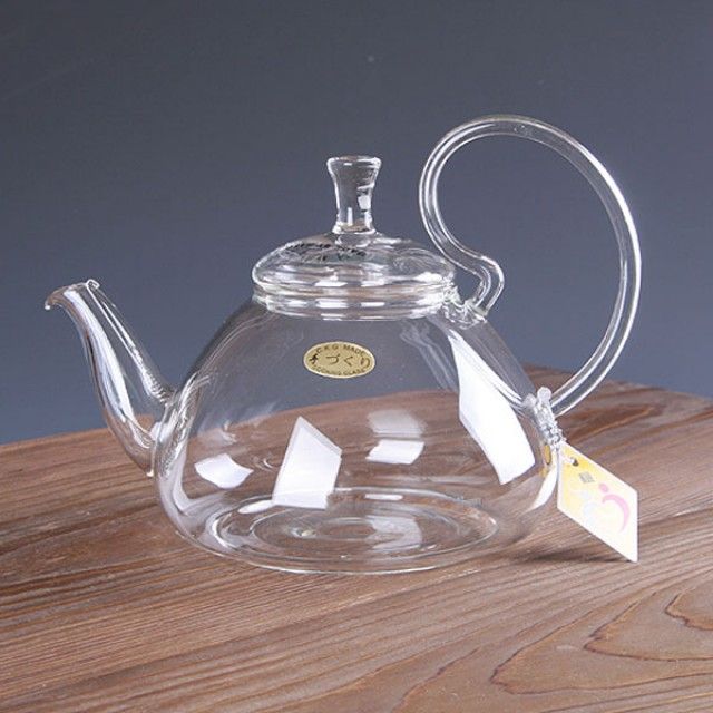 삼각원형 유리 차주전자/티포트 700ml