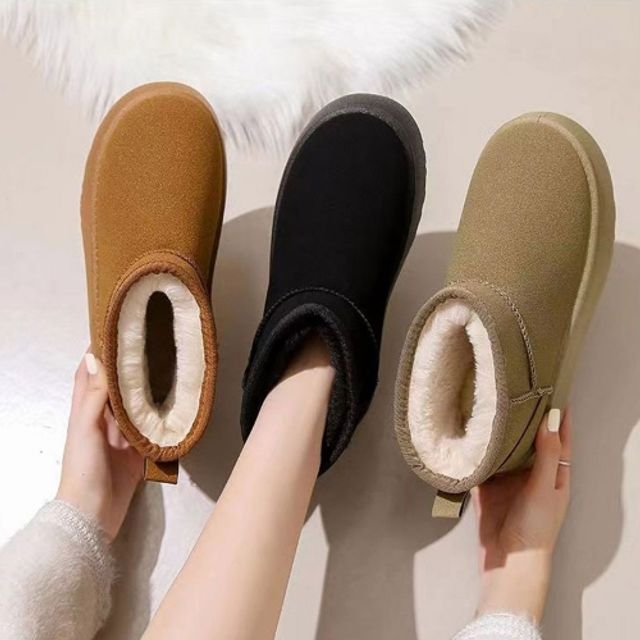 스웨이드 부츠 털 방한 겨울 귀여운 숏 부츠신발