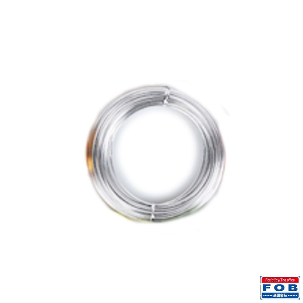 포비 와이어 공예 칼라철사 두께 2.0mm x 16M 은색