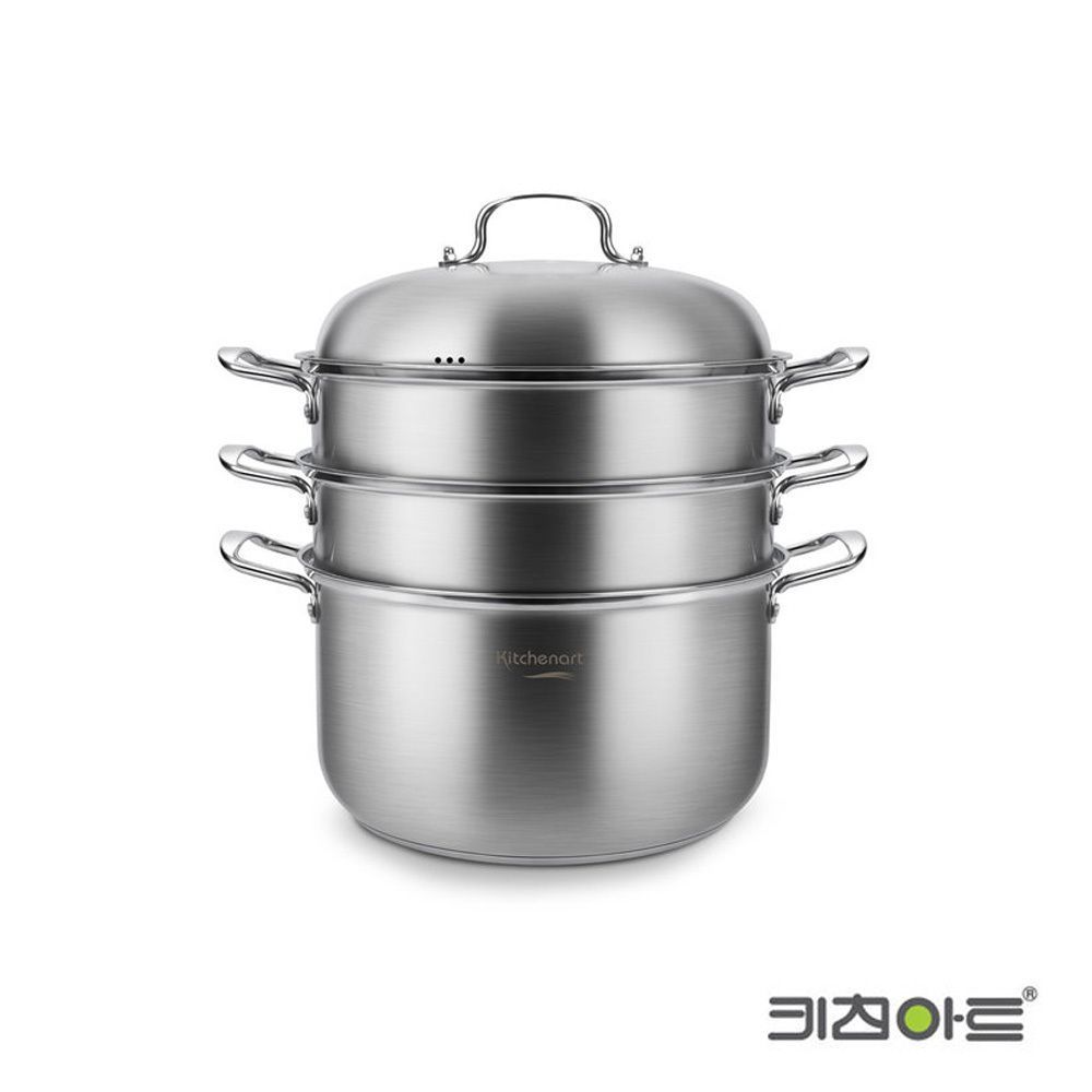 인덕션 냄비 솥 3단 찜솥 예쁜 냄비 올가 32cm