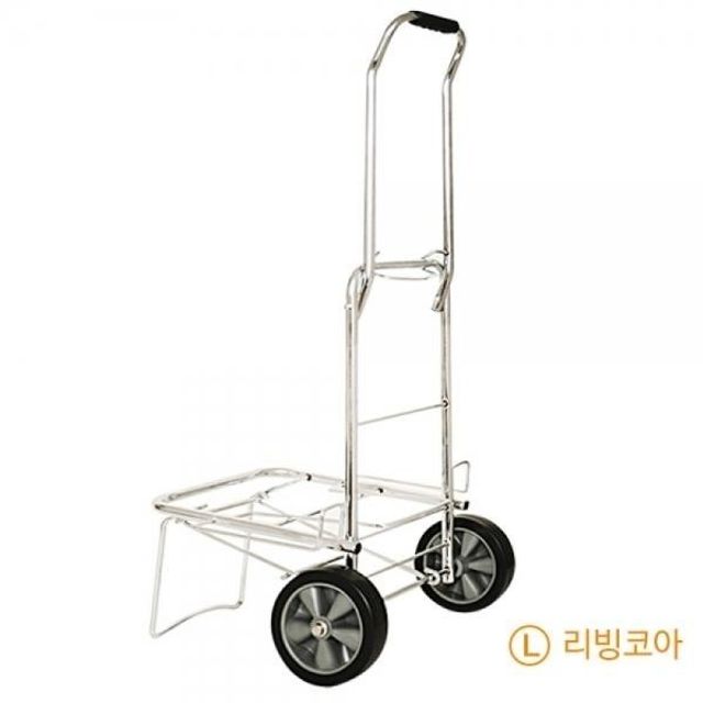 손수레 리빙 카트 크롬도금 핸드 L 접이식 코아