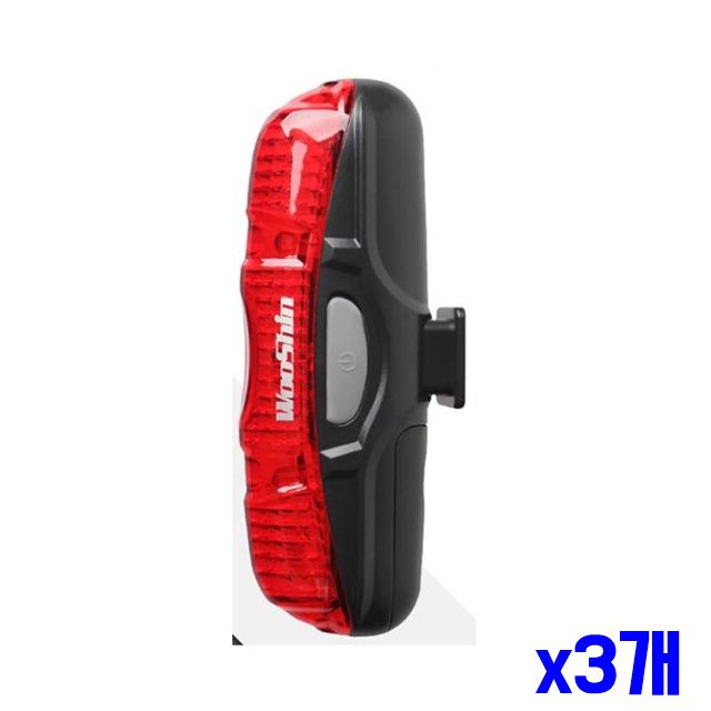 x3개 일자형 LED 자전거 5구 후미등 자전거용품 자전