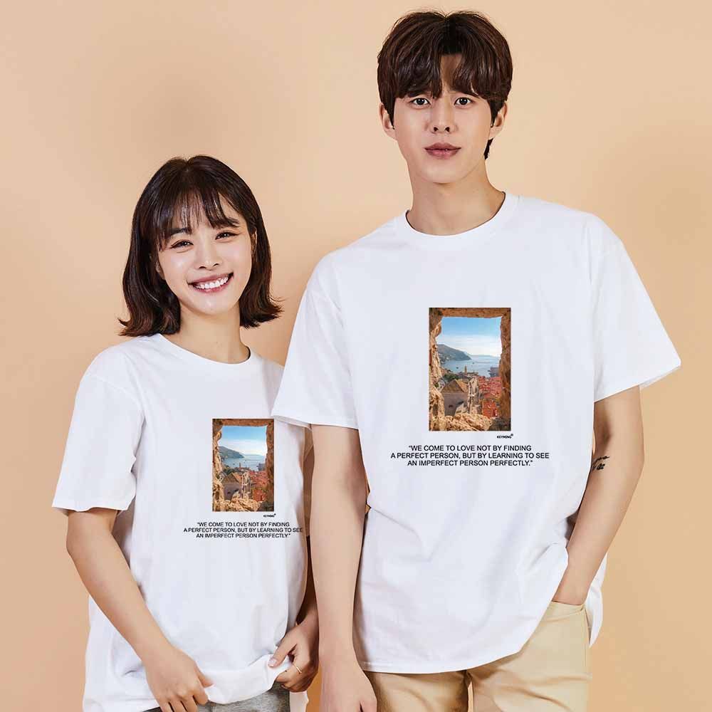 휴가 디지털프린팅 인쇄티셔츠 반팔티 오버핏 CB
