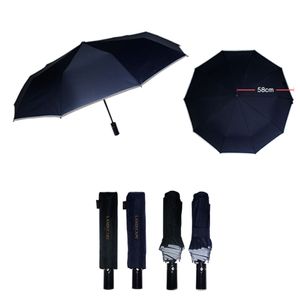 아이티알,NE 3단 전자동 빛 반사띠 바이어스 단색 폰지 방풍 우산
