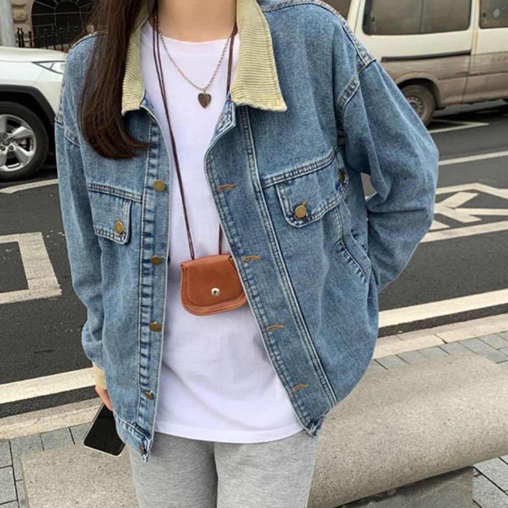 캐주얼룩 룩 패션 청 코디 포인트 YSMALL
