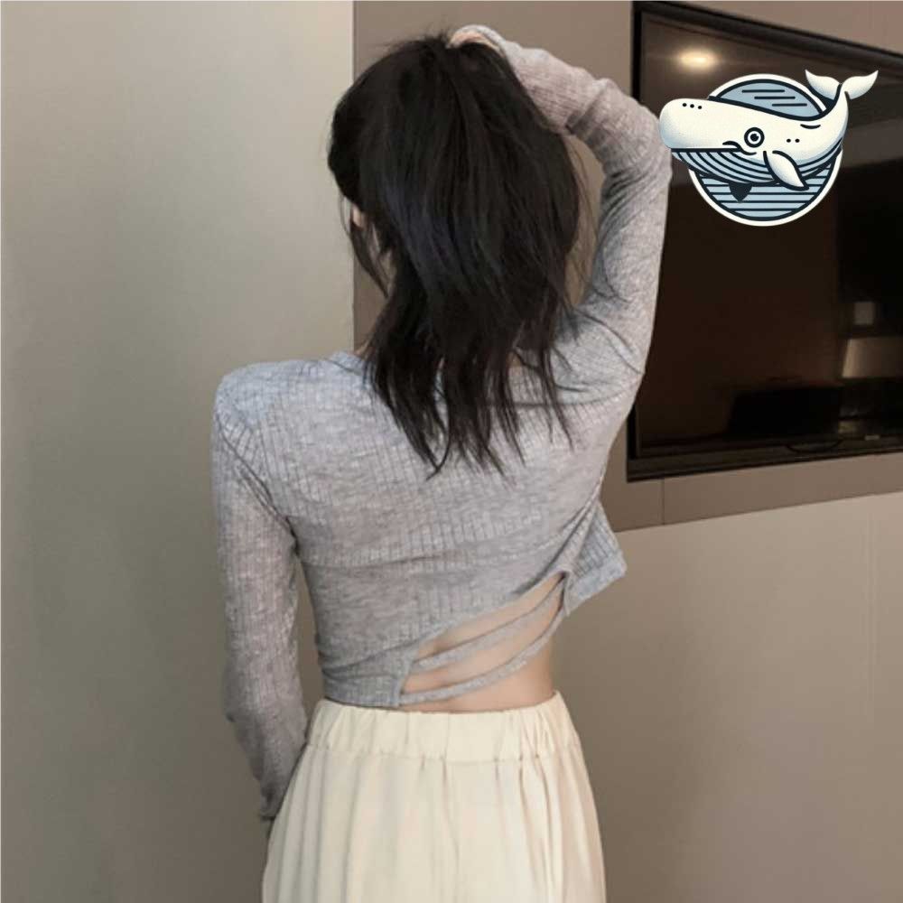 허리트임 크롭 골지티 어깨패드 포인트룩 세련된