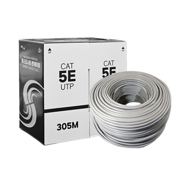 LAN CABLE 305M UTP CAT5E 랜선공사 PC방 학원 강의실