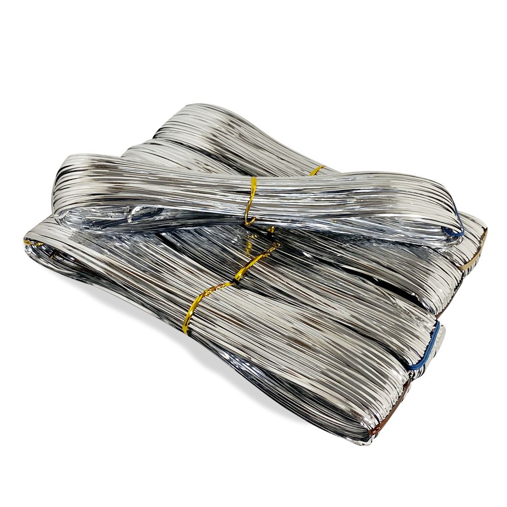 푸른들 칼라타이(은색) 포장용 빵끈 봉지끈 코팅철사