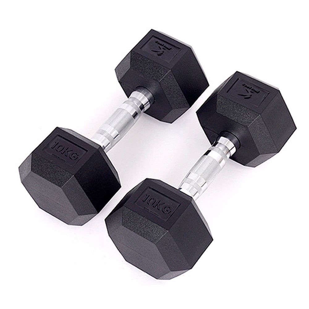 아이워너 PEV 육각 아령 덤벨 10kg x 2개 세트 헬스용