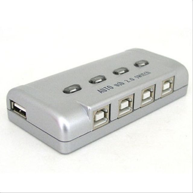 USB 공유기 4대1 USB 2.0 선택기 수동 스위치 U2411