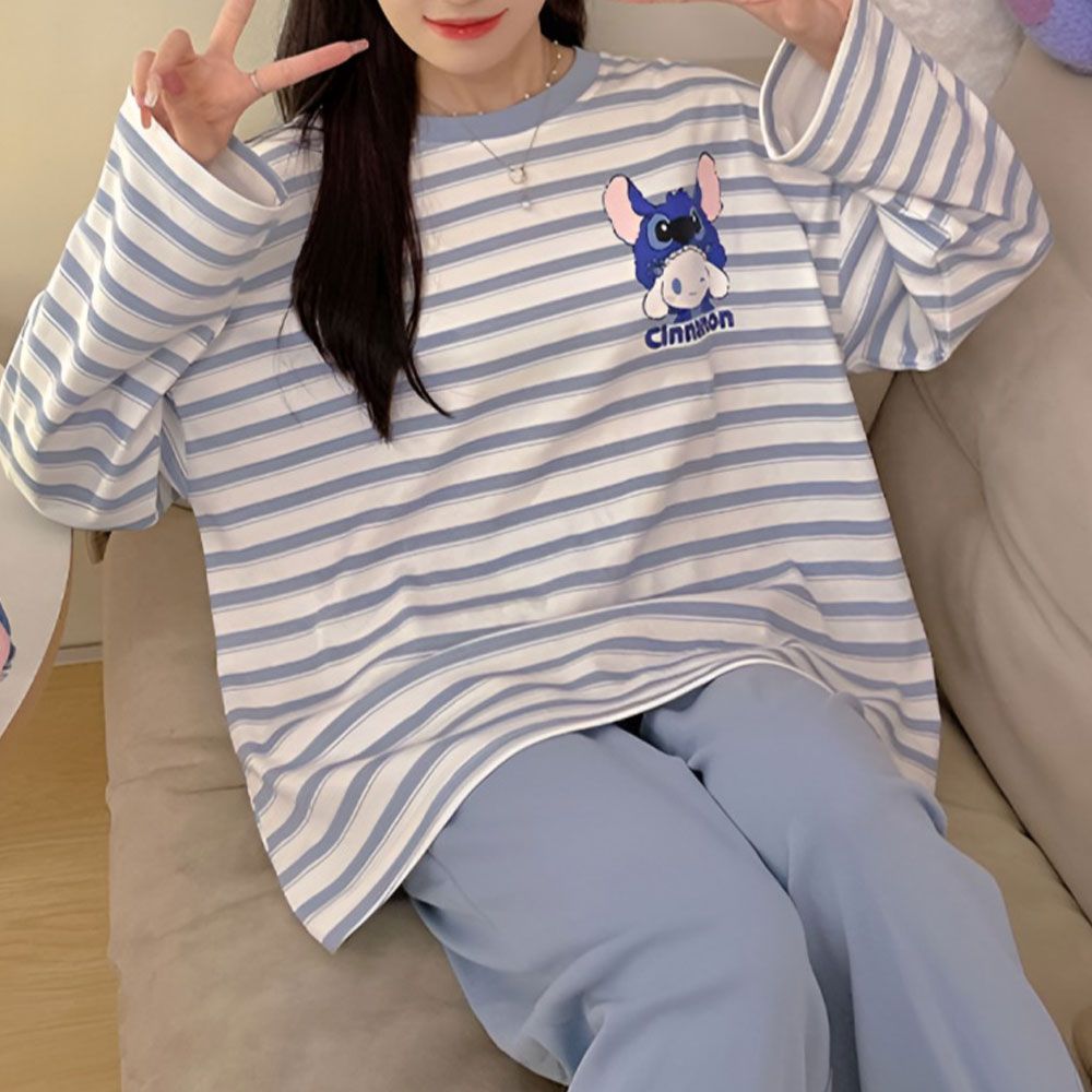 여성 브라패드 홈웨어 상하세트 파자마 티셔츠 바지