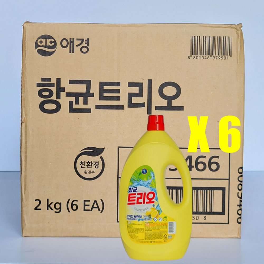 애경 트리오 주방세제 2kg 6개(1box)