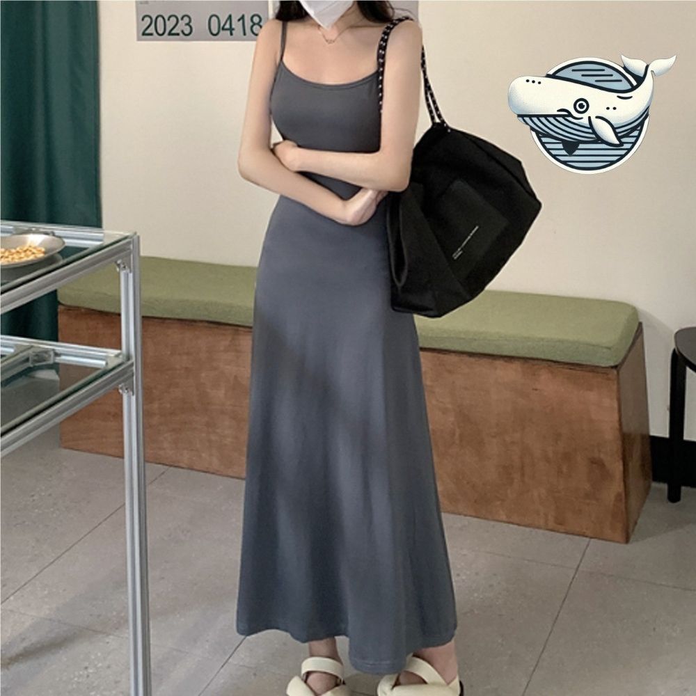 여름 슬림핏 롱드레스 편안한 나들이룩 캐주얼
